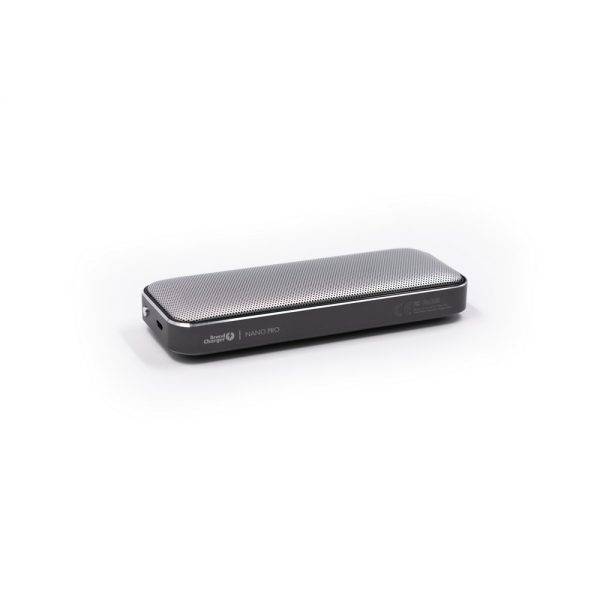 Enceinte sans fil BrandCharger Nano Pro gris personnalisable avec logo