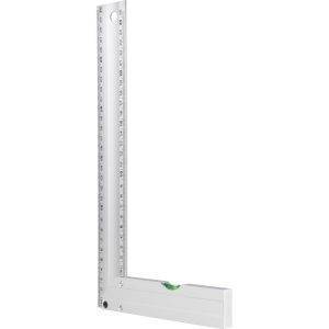 Équerre 30 cm argent personnalisable avec logo