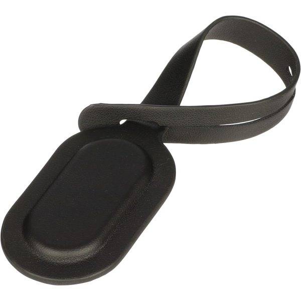 Étiquette de bagage avec localisateur noir personnalisable avec logo – réf. VB304-03