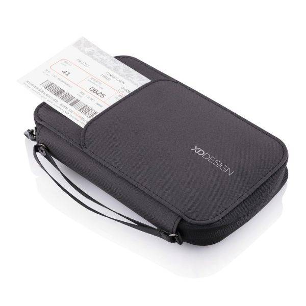 Etui passeport XD Design noir personnalisable avec logo
