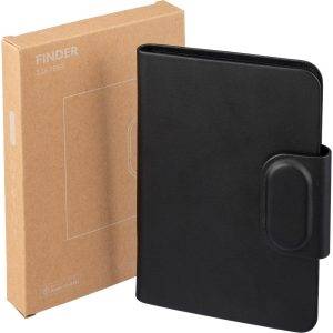 Étui pour passeport avec traceur noir personnalisable avec logo