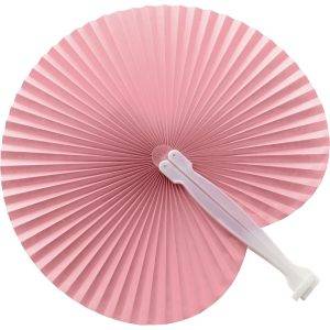 Eventail rose personnalisable avec logo