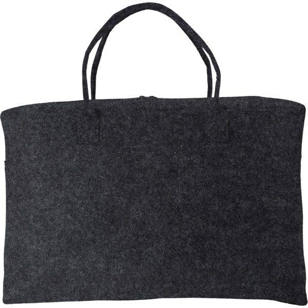 Feutre RPET sport, sac de voyage graphite personnalisable avec logo