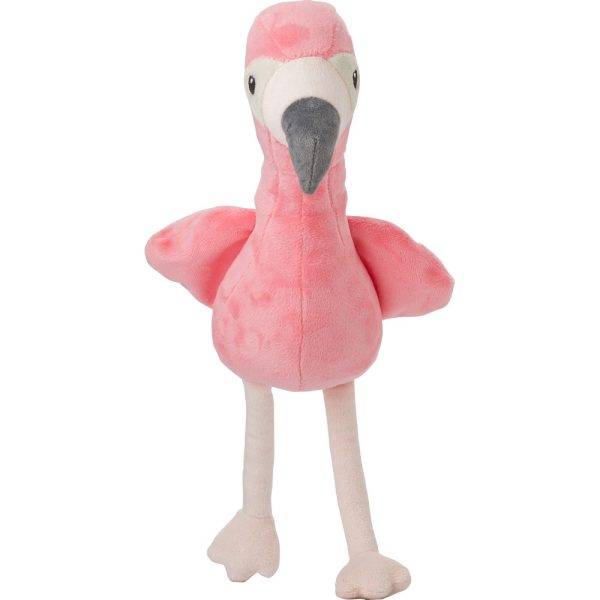 Flamant rose en peluche personnalisable avec logo
