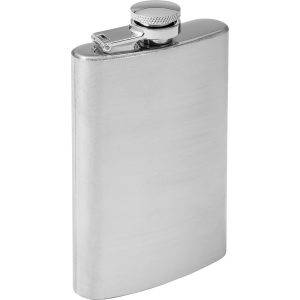 Flasque 100 ml argent personnalisable avec logo