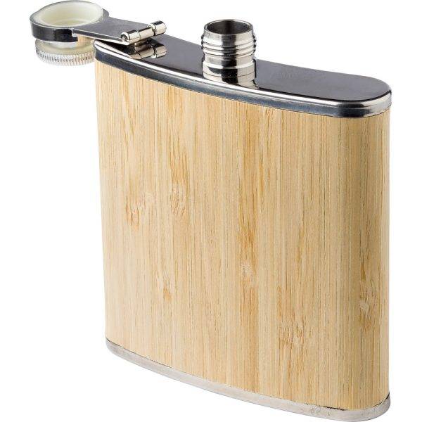 Flasque 175 ml brun personnalisable avec logo