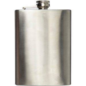 Flasque 240 ml argent personnalisable avec logo