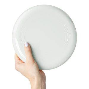 Frisbee blanc personnalisable avec logo