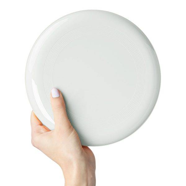 Frisbee blanc personnalisable avec logo