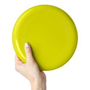 Frisbee jaune personnalisable avec logo
