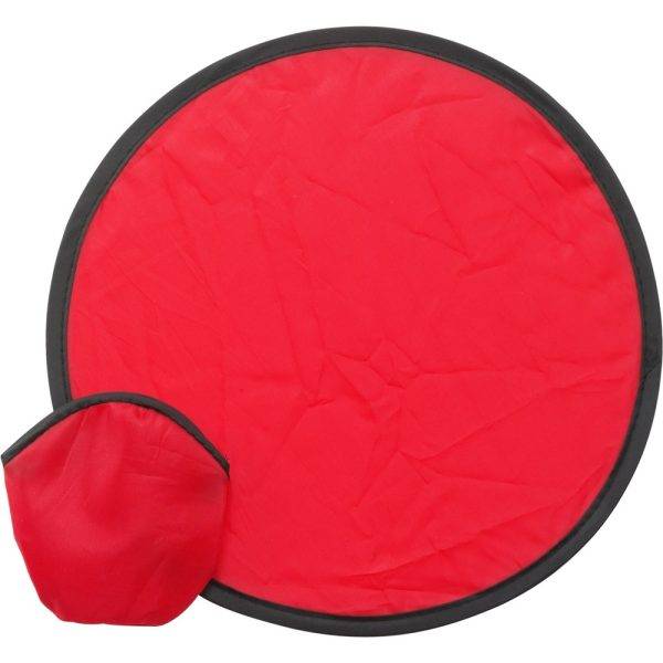 Frisbee pliable rouge personnalisable avec logo