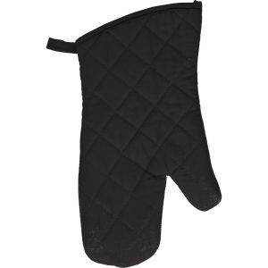 Gant de cuisine noir personnalisable avec logo