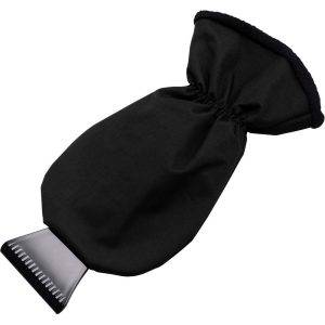 Gant gratte-neige noir personnalisable avec logo