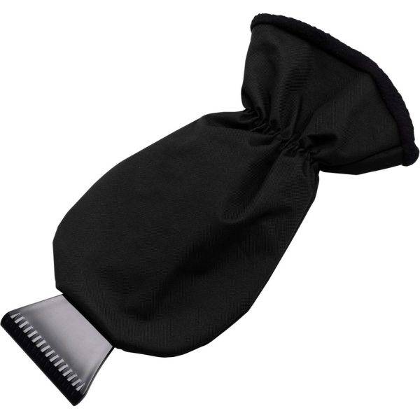 Gant gratte-neige noir personnalisable avec logo