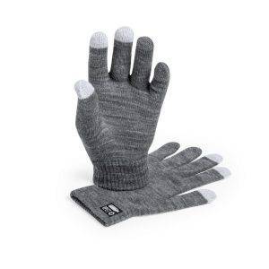 Gants RPET gris personnalisable avec logo