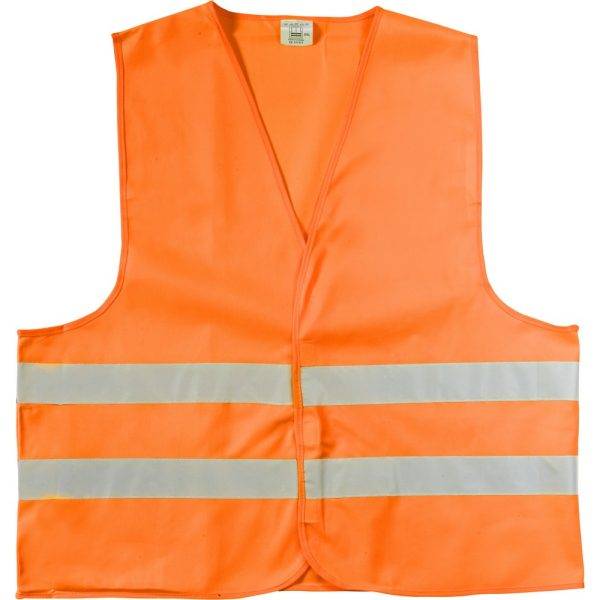 Gilet orange personnalisable avec logo