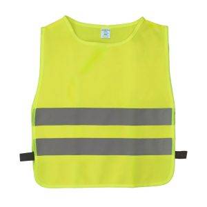 Gilet réfléchissant pour enfants Nestana jaune personnalisable