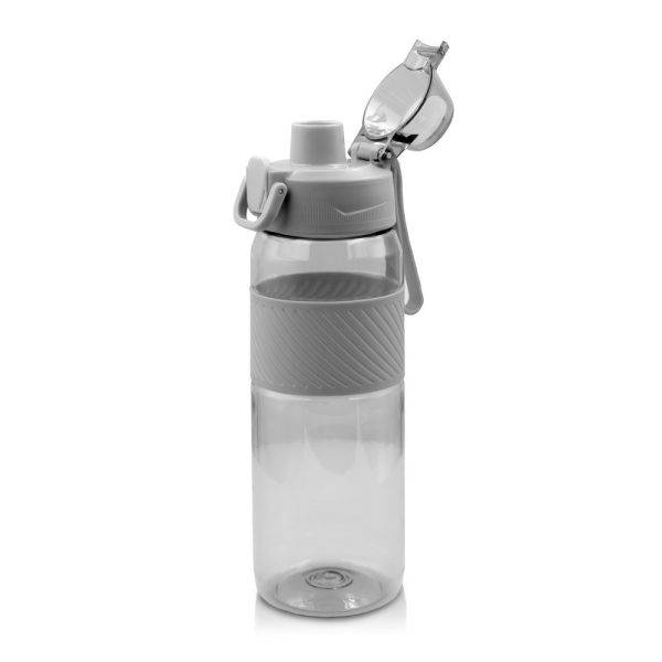 Gourde de sport en Tritan 850 ml Air Gifts Flore gris personnalisable