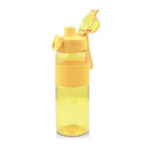 Gourde de sport en Tritan 850 ml Air Gifts Flore jaune personnalisable