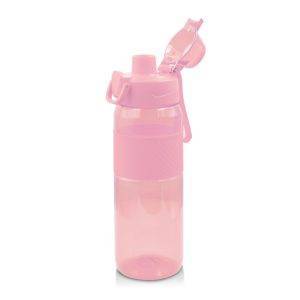 Gourde de sport en Tritan 850 ml Air Gifts Flore rose personnalisable