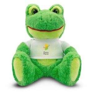 Grenouille Elena vert personnalisable avec logo