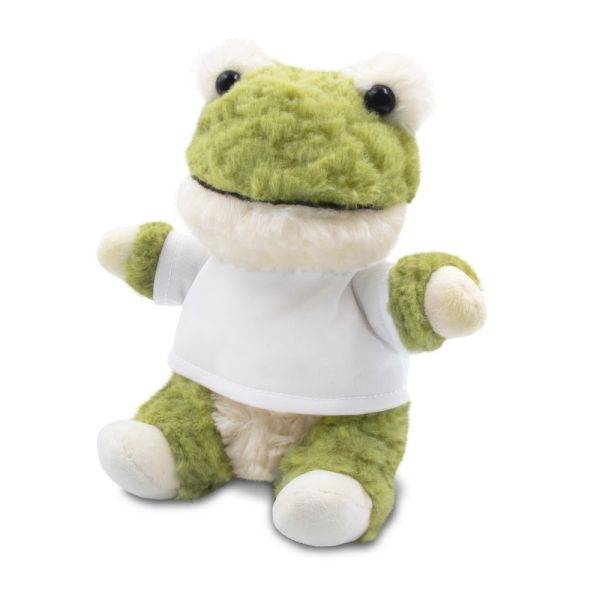 Grenouille en peluche | Ponddie vert personnalisable avec logo