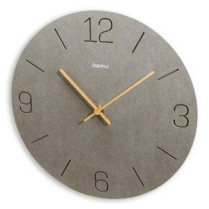Horloge murale Hama Crete gris personnalisable avec logo