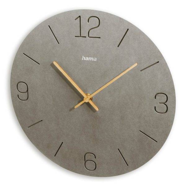 Horloge murale Hama Crete gris personnalisable avec logo