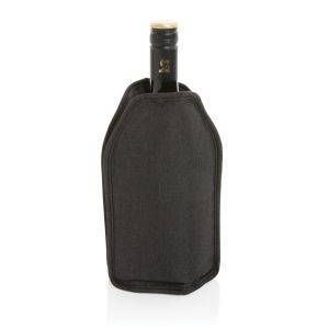 Housse réfrigérante à vin Vino en rPET AWARE noir personnalisable
