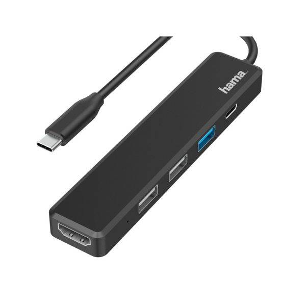 Hub USB, USB-C, HDMI Hama noir personnalisable avec logo