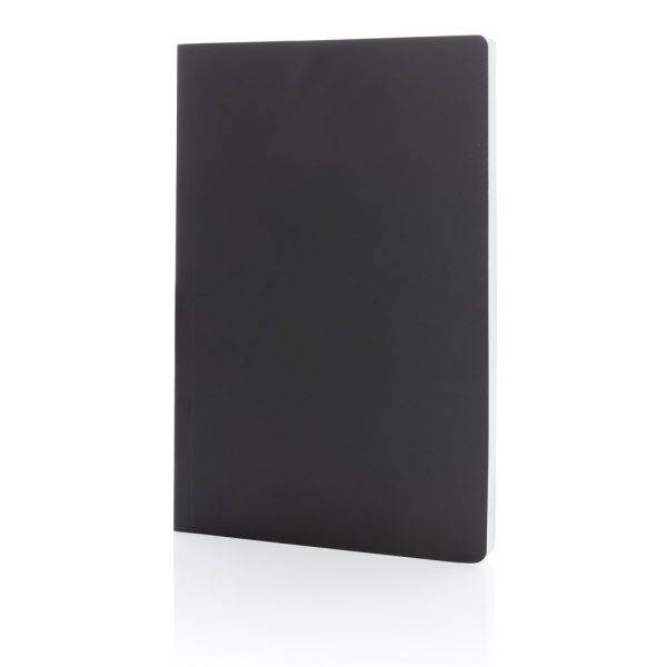 Impact softcover stone paper notebook A5 noir personnalisable