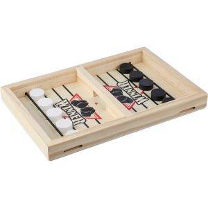 Jeu d'adresse en bois brun personnalisable avec logo – réf. VA507-16