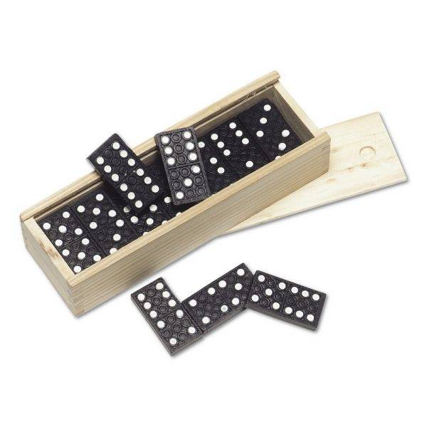 Jeu de dominos bois personnalisable avec logo