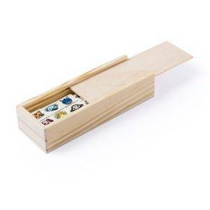 Jeu de dominos dans bois personnalisable avec logo