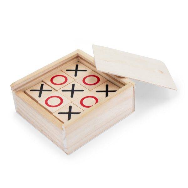 Jeu de morpion Odhran brun personnalisable avec logo