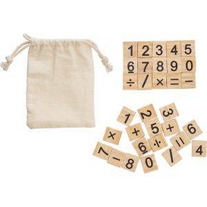 Jeu éducatif, 32 pièces brun personnalisable avec logo