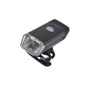 Lampe à vélo COB noir personnalisable avec logo