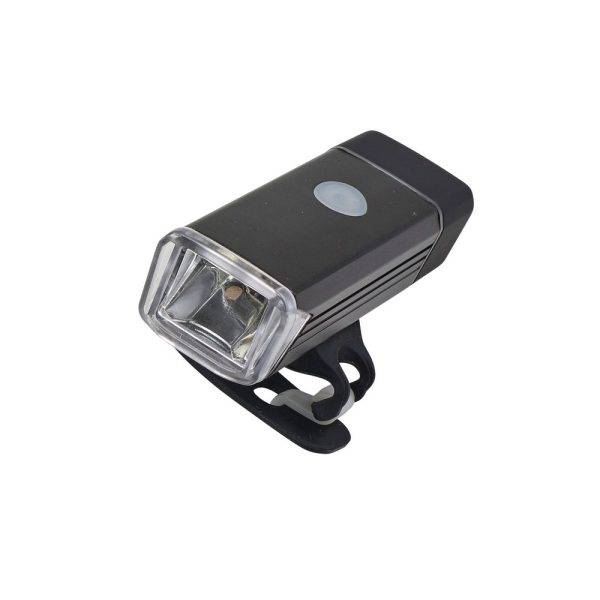 Lampe à vélo COB noir personnalisable avec logo