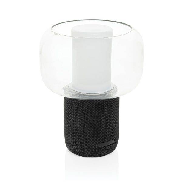 Lampe avec haut-parleur 10W en plastique recyclé RCS personnalisable