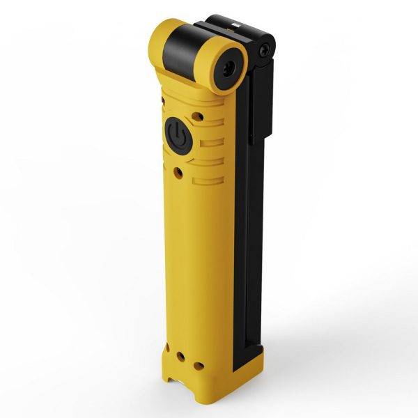 Lampe d’atelier pliable Hama jaune personnalisable avec logo