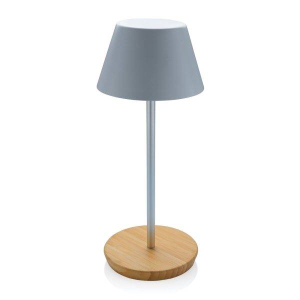 Lampe de bureau Pure Głowe, plastique recyclé blanc personnalisable