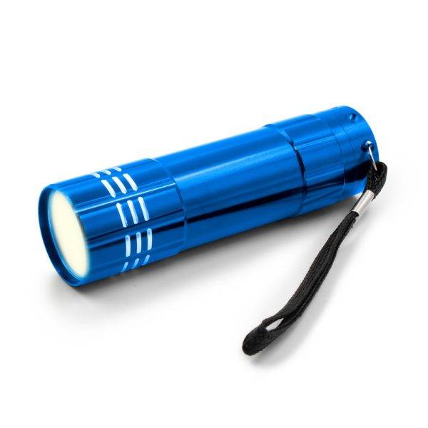 Lampe de poche COB Lule bleu personnalisable avec logo