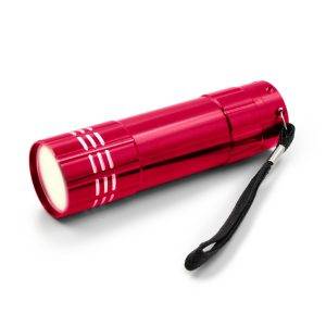 Lampe de poche COB Lule rouge personnalisable avec logo