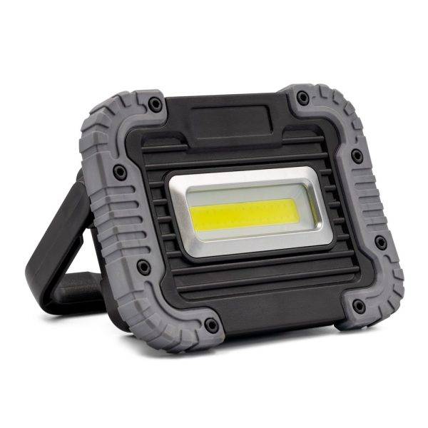 Lampe de travail COB | Madalynn gris personnalisable avec logo