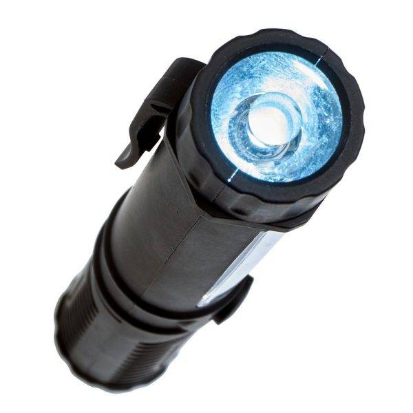Lampe de travail, torche COB noir personnalisable avec logo