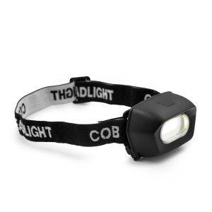 Lampe frontale COB | Pauline noir personnalisable avec logo