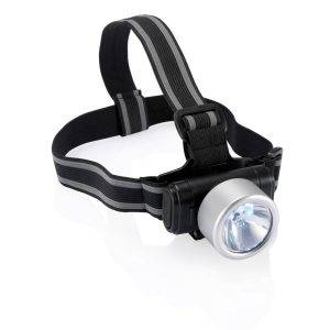 Lampe frontale Everest argent personnalisable avec logo