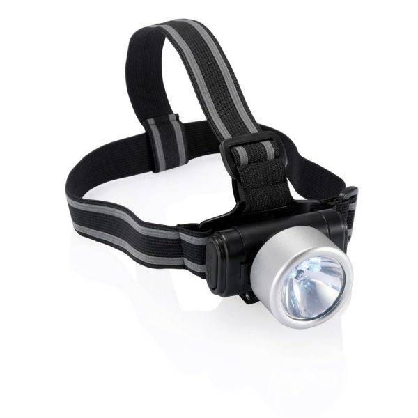 Lampe frontale Everest argent personnalisable avec logo