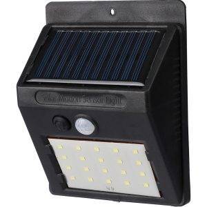 Lampe murale à énergie solaire noir personnalisable avec logo