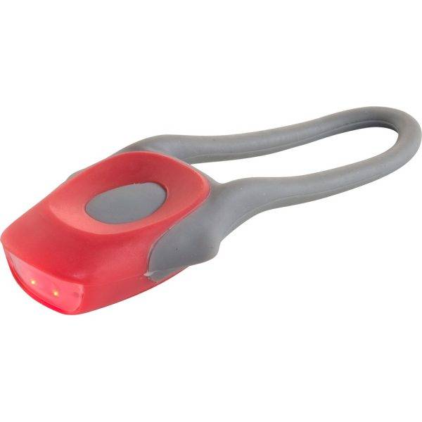 Lampe pour vélo rouge personnalisable avec logo